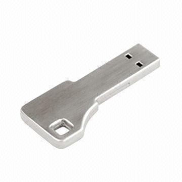 Key USB Flash Drive, 512MB to 64GB, Customized Logos are Accepted