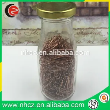 Office Rose Gold paper Clip in Jar