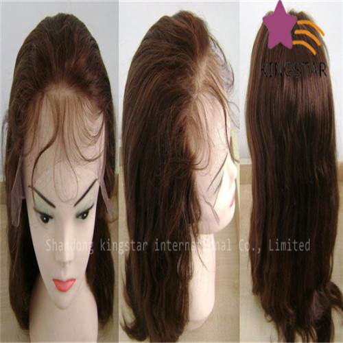 Remy Indian Human Hair Stock Lace Wigs (KSHW020)