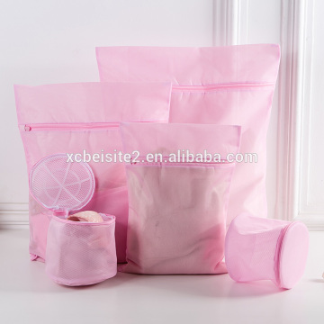 Hot sale portable travel china printed mesh sock laundry bag