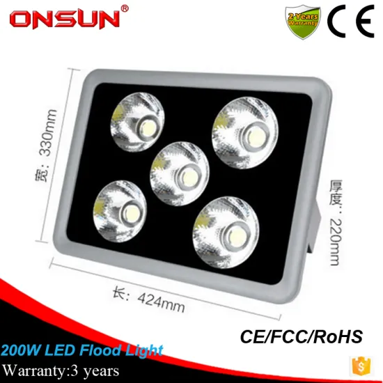 Wholesale IP67 200watt most powerful outdoor lighting led flood light