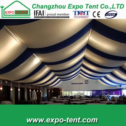 wedding halls tent with beautiful wedding decoration