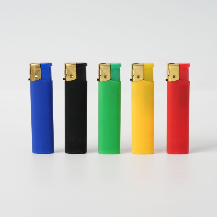 Isqueiro fosco multicolorido dourado