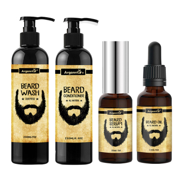 Custom Nourishing Beard Oil Care Kit with Softening Formula and Custom Label