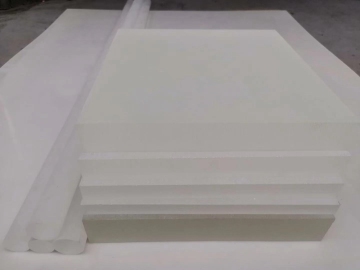Thermoset cross linked styrene copolymer Rexolite sheet