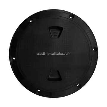 Marine Plastic Deck Plate: Round Non-Slip Inspection Hatch Cover with Detachable Feature