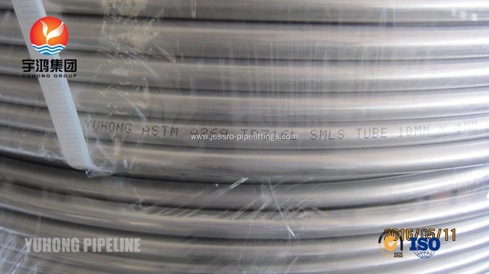 Stainless Steel Coil Tubing ASTM A269 TP316L,TP316Ti ,TP321,TP347H,TP904L, Bright Annealed , Coil form