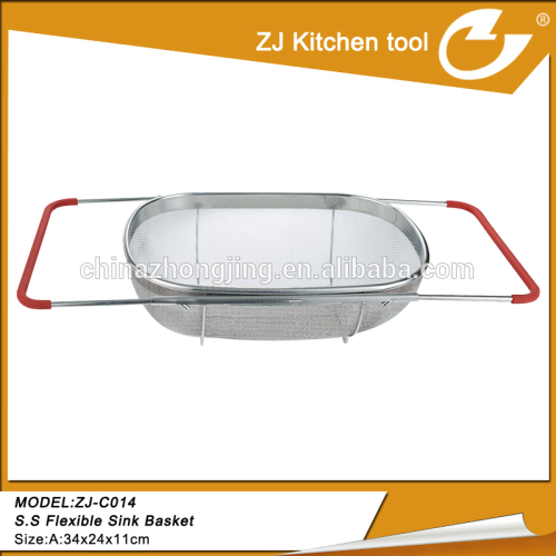 Household Stainless Steel Colander Sifter Sieve for Kitchen Food Vegetable