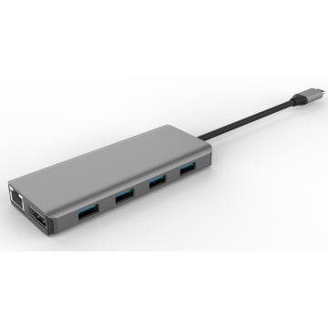 Docagem de expansão de interface múltipla USB3.0HUB