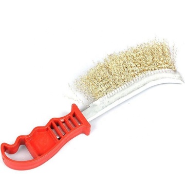 Handheld Plastic Handle Wire Cleaning and Polishing Brush