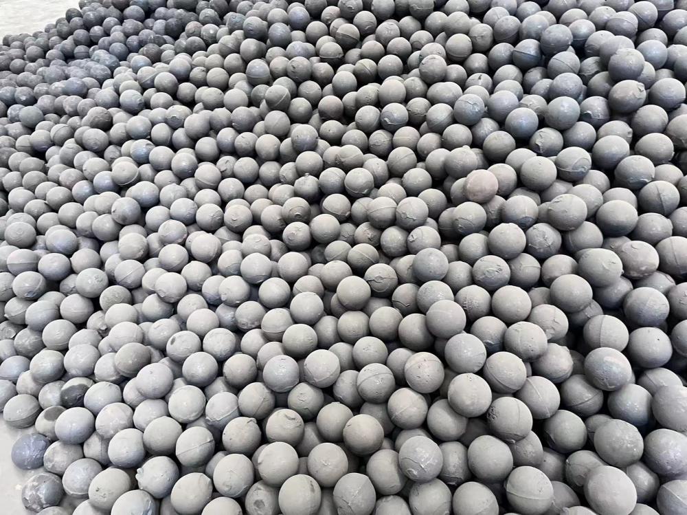 Tons of packed steel balls