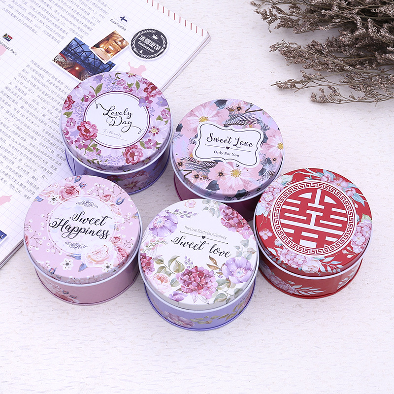 75mm Creative New Printed Round Candy Box
