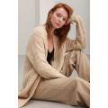 Cappotto temperamento cardigan lungo in cashmere autunno inverno femminile