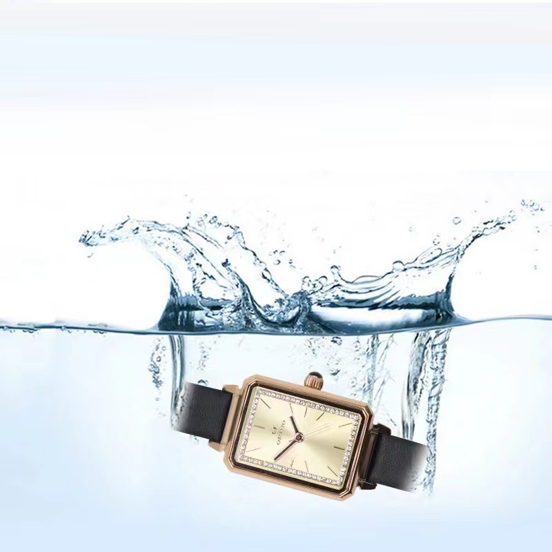 square quartz watch