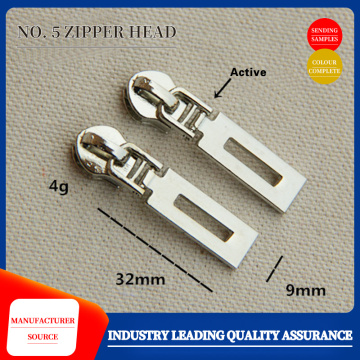 Fancy metal plated zipper