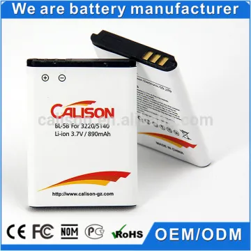 Guangzhou mobile phone battery making 890mAh BL-5B for Nokia