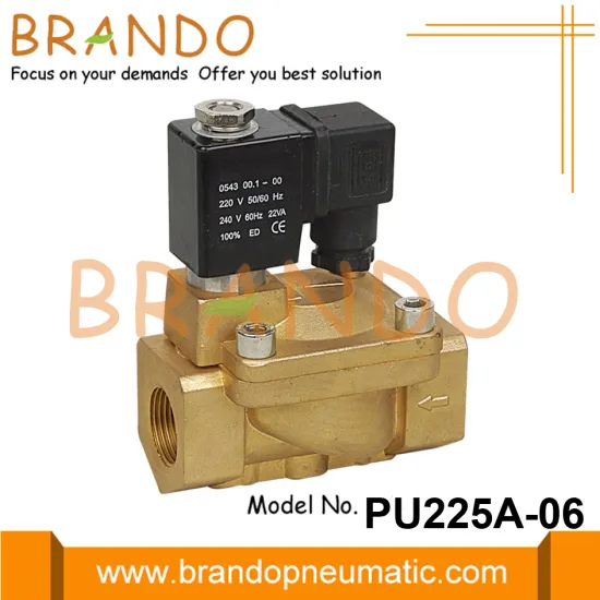 PU225A-06 Shako Type 3/4'' Brass Solenoid Valve 220V