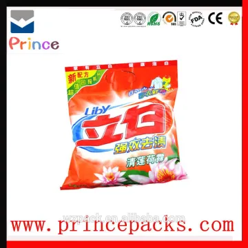 Heat seal laminated washing powder packaging bags /plastic laundry detergent bag