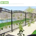 Ornamental Iron Steel Aluminum Rackable Picket Panel Fence