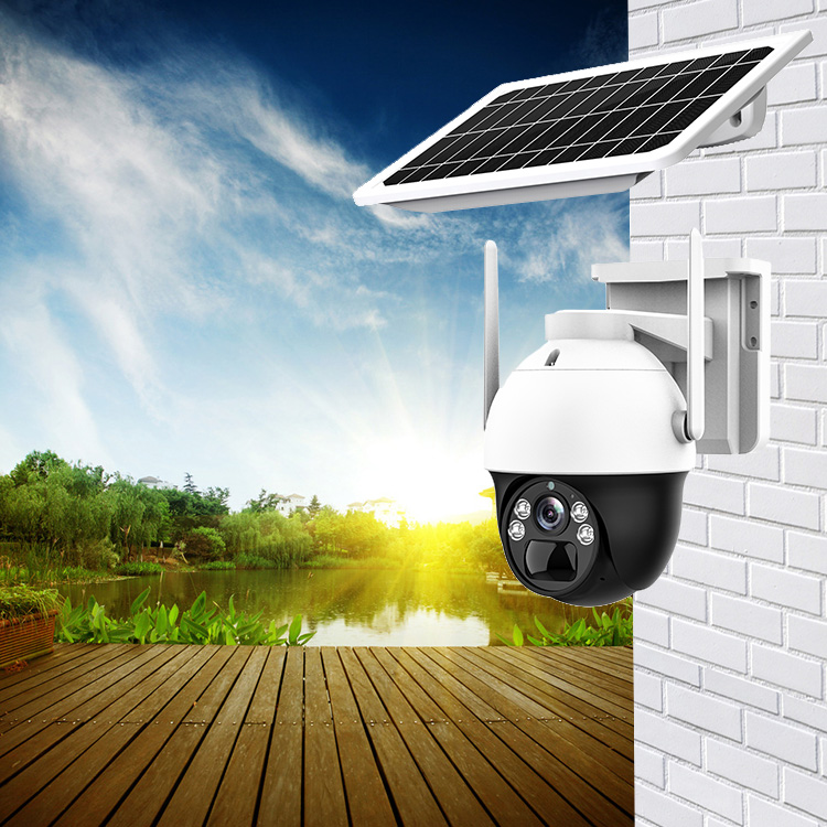 4G CCTV كاميرا أمان الطاقة الشمسية الخارجية