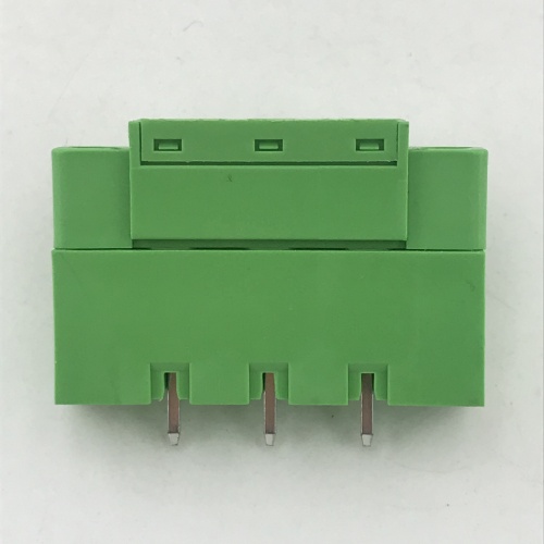 Passo de 7,62 mm plugável com bloco terminal de flange