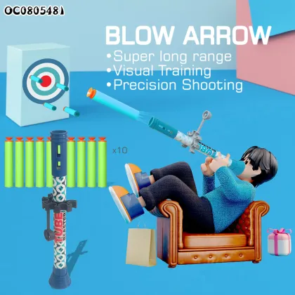 Soft Bullet Archery Set: Air Bow and Arrow Toy Game for Kids