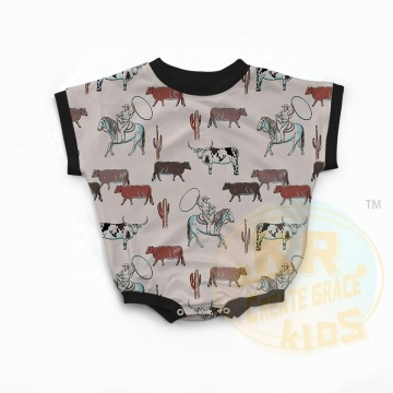 Bamboo Short Sleeve Romper for Newborn Baby - Unisex Jumpsuit Comfortable Sleepwear