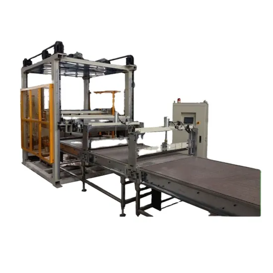 High Speed Palletizing Machine Tin Can Machine Palletizer And Wrapping Machine