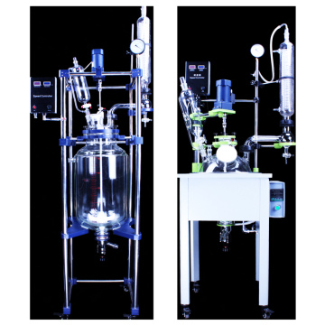 Novo reator de destilação de vidro do tipo com condensador de refluxo enrolado para laboratórios de química