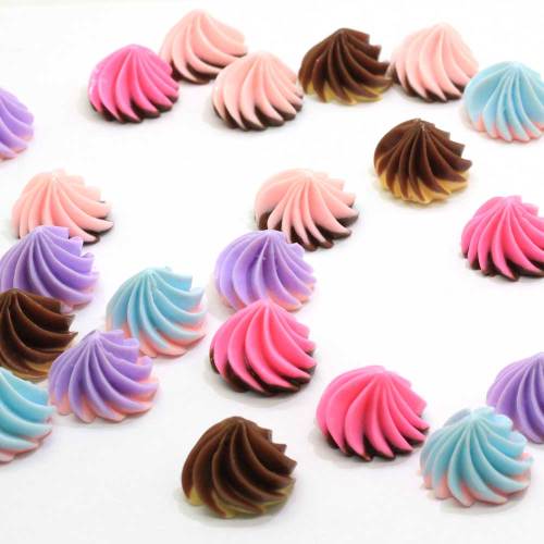 Sweet Cookie Shaped Resin Flat Back Cabochon DIY Toy Decor Beads Phone Shell Decoration Charms