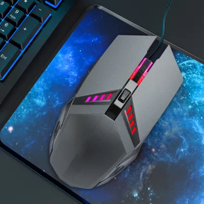 Colorful Breathing Light Wired Gaming Optical Mouse - FV-Q3