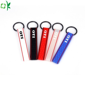 Personalized Custom Printing Bracelet Silicone Keychains