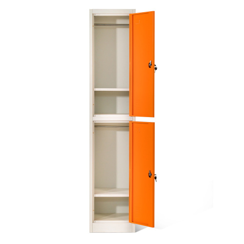 4-Stepped Orange Metal Lockers from Direct Maker