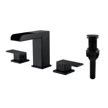 Waterfall Bathroom Sink Faucet with Pop Up Drain