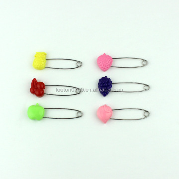 Factory Supply 55mm Cheap Colorful Baby Fruit Diaper Safety Pins