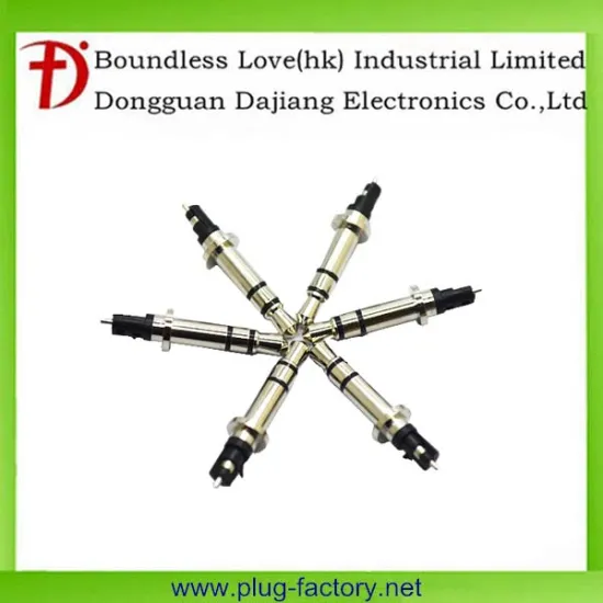 Made-in-China 3.5mm stereo headphone plug with 6.0 tray 25.5 mm length