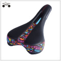 Black flower color mtb bicycle hollow saddle