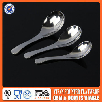 Restaurant soup spoon,Inox dessert spon,round bottom metal spoon