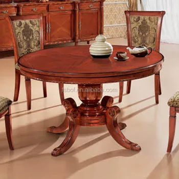 Classic Wood Dining Table Set with 6 Fabric or Leather Chairs M608