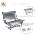 Acier inoxydable moderne buffet bafing plat aliment