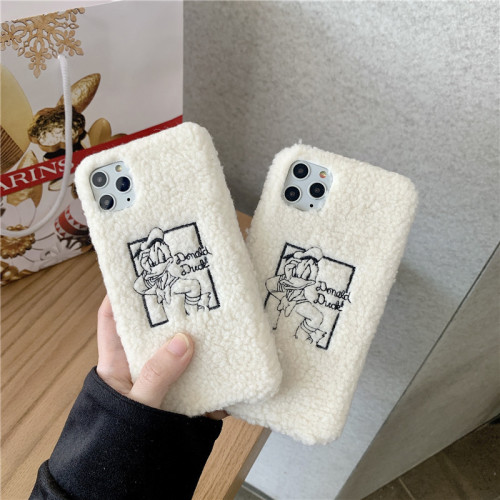 ドナルドダック電話ケース刺繍ソフトカバー