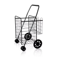 Carro de compras de supermercado plegable de aleación de acero