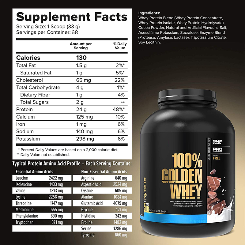 Private Label Optimum Nutritional Whey Protein Powder Isolate Gym Powder 100% Whey Protein Powder