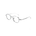 Titanium Frames Silver Square Designer Glasses