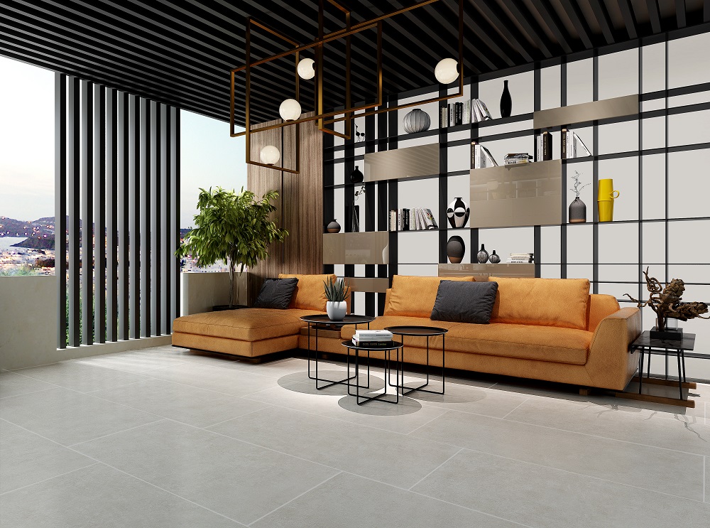 Cement Texture 600 1200 Rustic Matt Porcelain Tiles