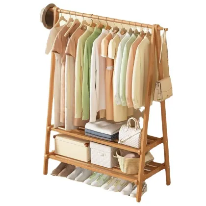 Non-Solid Wood Clothes Rack for Bedroom and Hotel Drying Storage