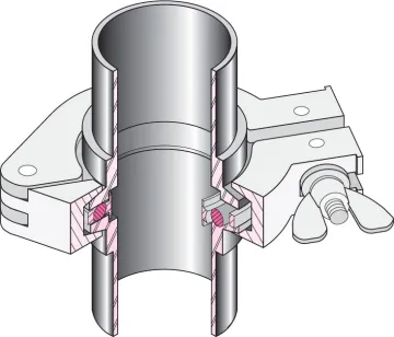 Adapter Conical KF-50 to ISO-63 Large Flange SS304
