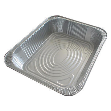 750mL Rectangle Aluminum Foil Container with Rectangle Shape, SGS and FDA Marks