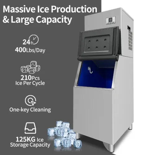 Máquina de fabricação de cubo de gelo comercial