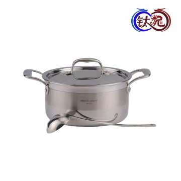 Элегантная суповая кастрюля из нержавеющей стали для домашнего обеда